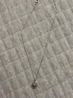 Touchstone Crystal by Swarovski Sunflower Pendant Necklace
